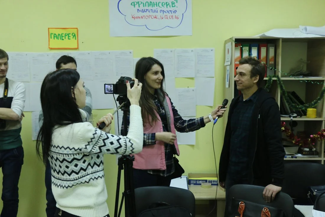 Интервью в коворкинге для фрилансеров, Краматорск, 2016